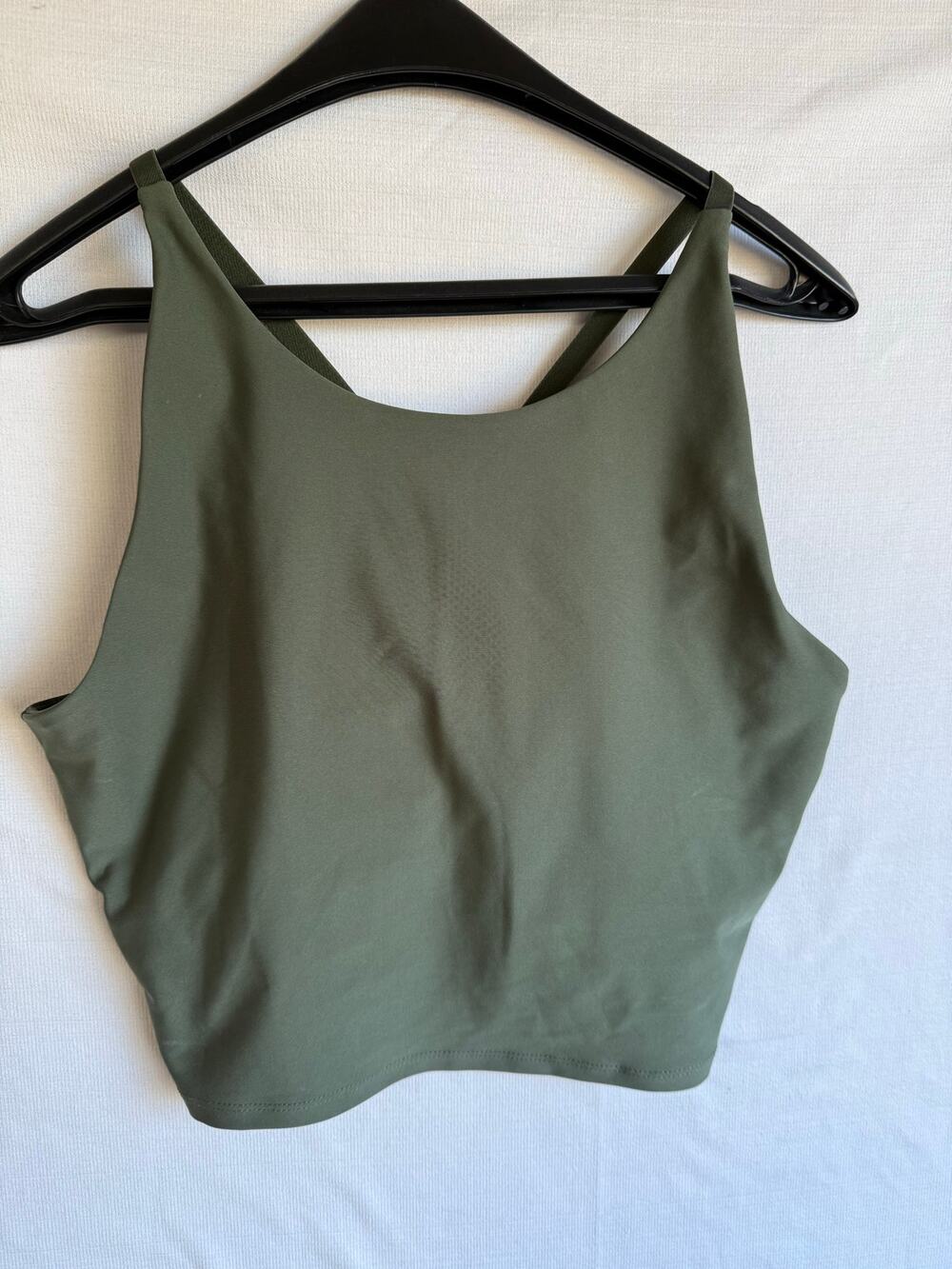 Calvin Klein Performance Low-Impact High-Neck Crop Top / Built-In Bra Tank